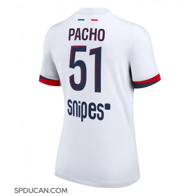 Zenski Nogometni Dres Paris Saint-Germain Willian Pacho #51 Gostujuci 2025-26 Kratak Rukav Zenski Nogometni Dres Paris Saint-Germain Willian Pacho #51 Gostujuci 2025-26 Kratak Rukav